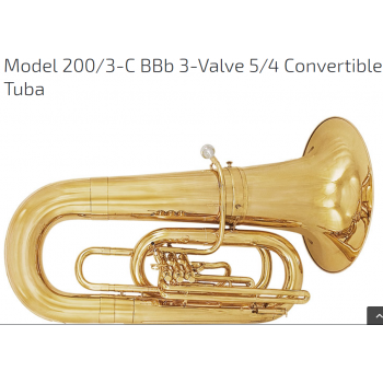 KÈN HOME - Model 200-3-C BBb 3-Valve 5-4 Convertible Tuba